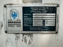 2015 model Used Greaves 2016 Generator for sale in RAIPUR by owners online at best price, Product ID: 450955, Image 2- Infra Bazaar