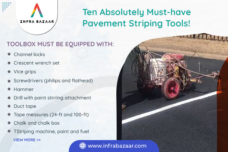 Ten Absolutely Must-have Pavement Striping Tools! - Infra Bazaar